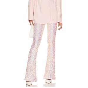 Revolve X MAJORELLE Trish Sequin Pant in Iridescent Multi size Small NWT